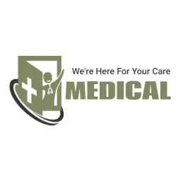 Compassionate Green Hospital Care Logo for Patient Support Logo Template
