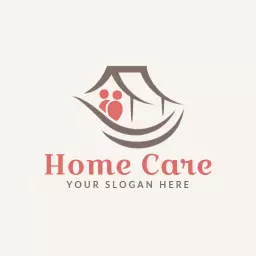 Compassionate Home Care Providing Comfort and Support Logo Template