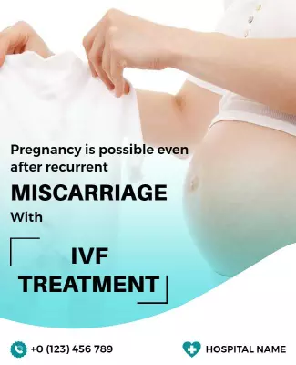 Compassionate IVF Treatment for Recurrent Miscarriage Poster Template