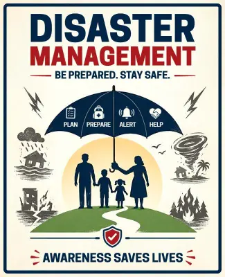 Comprehensive Disaster Management Plan Poster Template