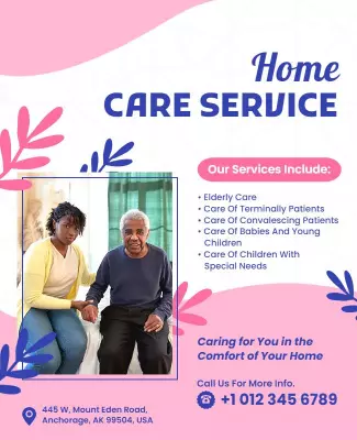 Comprehensive Home Care Services Flyer Template