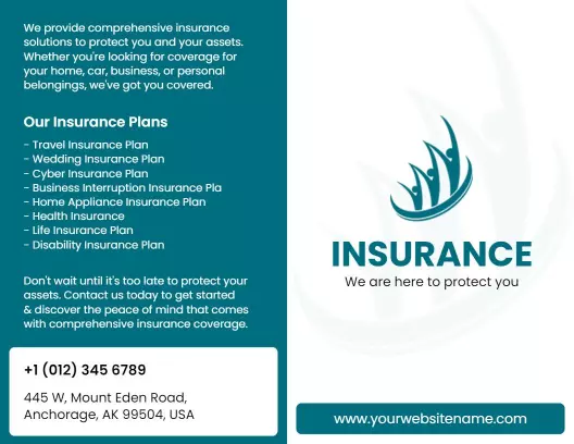 Comprehensive Insurance Coverage Plans and Services Brochure Template