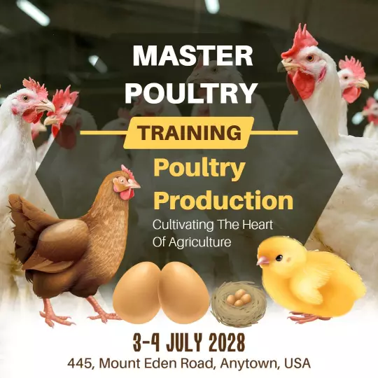 Comprehensive Master Poultry Training for Poultry Production Ad Template