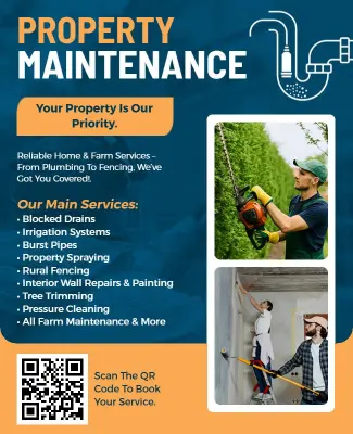 Comprehensive Property Maintenance Services Flyer Template