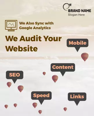 Comprehensive Website Audit Services Flyer Template