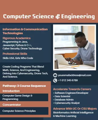 Computer Science and Engineering Program Flyer Template