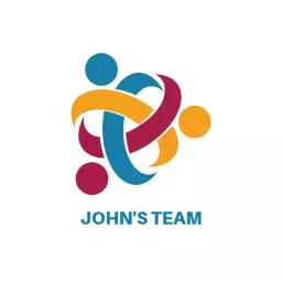 Connected Shapes Representing Team Collaboration Logo Template