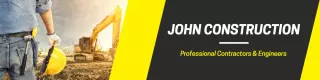 Construction Workers in Safety Gear on Bright Yellow LinkedIn Banner Template