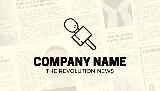 Contemporary Personal Journalist Contact Business Card Template