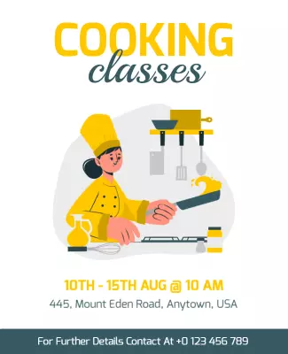 Cooking Classes Flyer Template