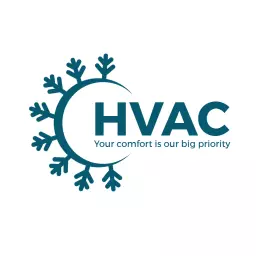 Cool Blue Snowflake Design Representing Reliable HVAC Services Logo Template