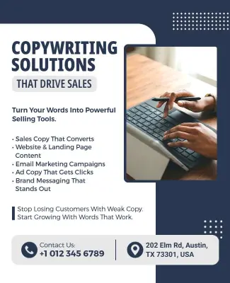 Copywriting Solutions Promotion Flyer Template