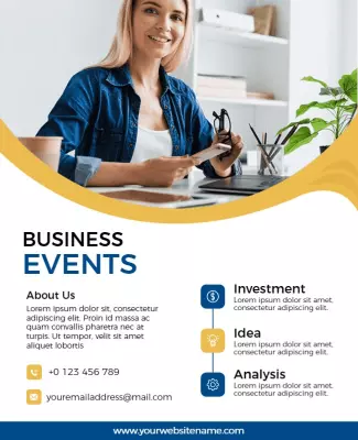 Corporate Business Events Promotional Flyer Template