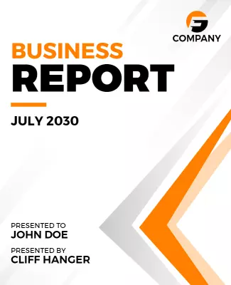 Corporate Business Report Presentation Flyer Template