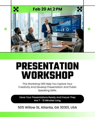 Corporate Presentation Workshop Event Flyer Template