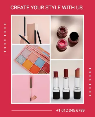 Cosmetic Product Promotion Flyer Template