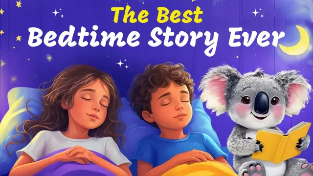 Cozy Nighttime Storytelling Kids Trending YouTube Thumbnail Template