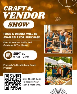 Craft and Vendor Show Event Flyer Template