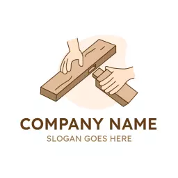 Crafting Elegant Wooden Designs with Precision Joinery Logo Template