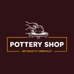 Crafting Unique Ceramic Artworks in Our Pottery Shop Logo Template