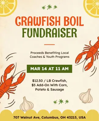 Crawfish Boil Fundraiser Event Flyer Template