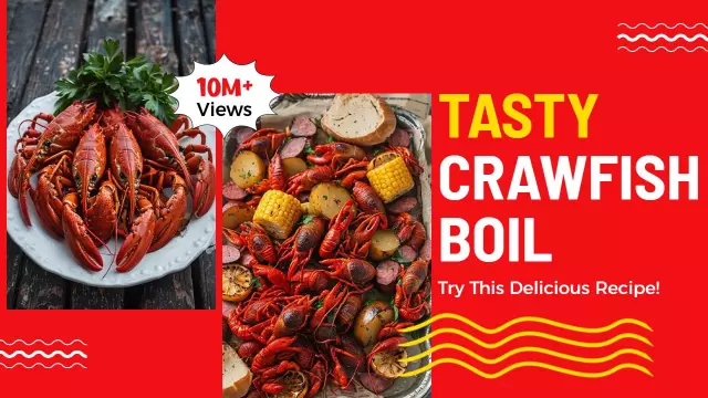 Crawfish Boil Recipe Showcase Food YouTube Thumbnail Template