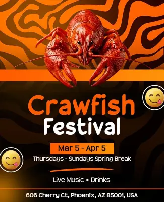 Crawfish Festival Event Flyer Template