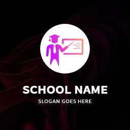 Creative Abstract Design for School Education Logo Template