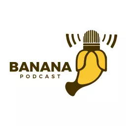 Creative Banana Design Featuring Fun Podcast Elements Logo Template