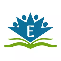 Creative Blue and Green Alphabet Design for Learning Logo Template