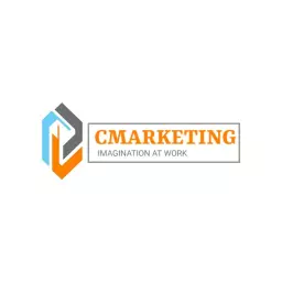 Creative Blue and Orange Geometric Design for Management Logo Template
