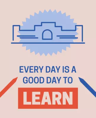 Creative Blue Educational Motivation Learning Poster Template
