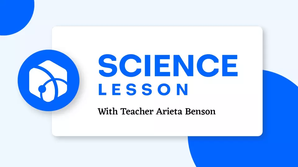 Creative Blue Science Lesson Overview for Students Presentation Template