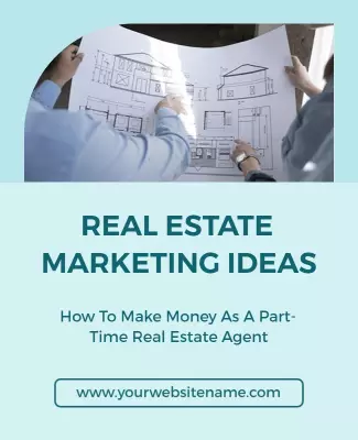 Creative Blueprint Design for Real Estate Marketing Ideas Poster Template