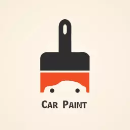 Creative Brush Design Symbolizing Car Painting Services Logo Template
