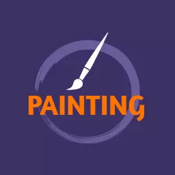 Creative Brush Stroke Design Emphasizing Painting Art Logo Template