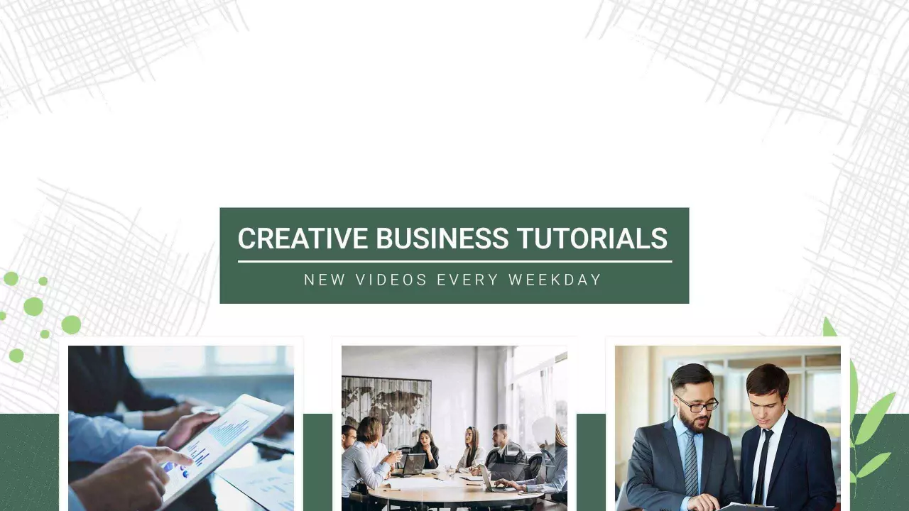 Creative Business Tutorials for Weekly YouTube Content Banner Template