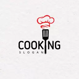 Creative Chef Hat and Spatula Representing Cooking Logo Template