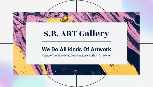 Creative Colorful Artist Gallery Business Card Template