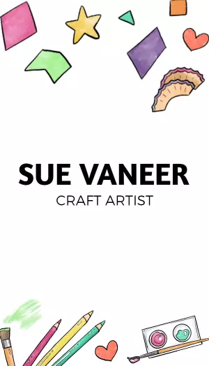 Creative Colorful Craft Artist Design Business Card Template