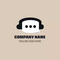 Creative Communication Design Featuring Speech Bubbles Logo Template