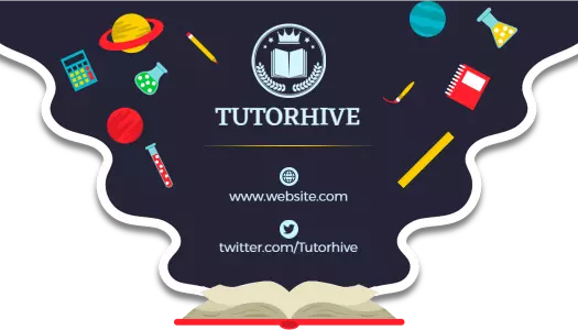 Creative Educational Tools and Learning Resources Business Card Template