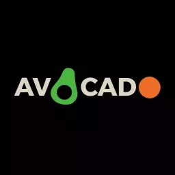 Creative Green Avocado and Orange Elements Logo Template