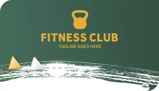 Creative Green Fitness Club Personal Trainer Business Card Template