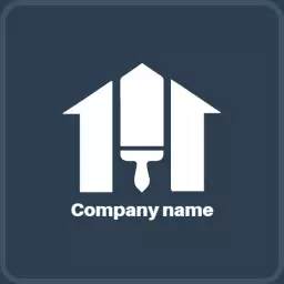 Creative Home Painting Tools Promoting Colorful Artistry Logo Template