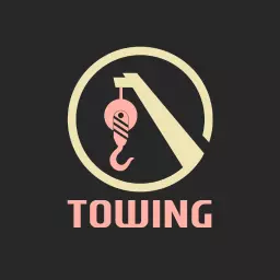 Creative Hook Design Highlighting Professional Towing Services Logo Template