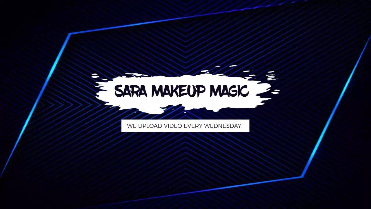 Creative Makeup Tutorial with Bold Colors YouTube Banner Template