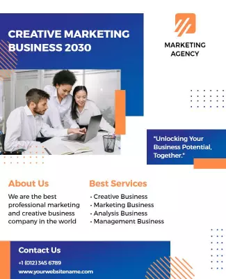 Creative Marketing Agency Business Flyer Template