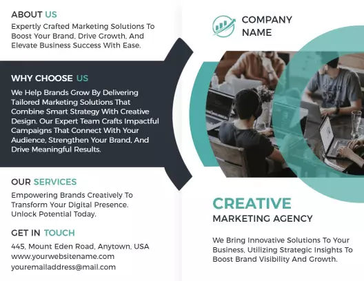 Creative Marketing Agency Strategic Solutions Brochure Template