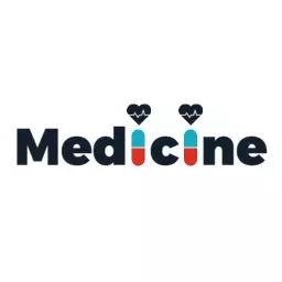 Creative Medicine Design Incorporating Heartbeat Icons Logo Template